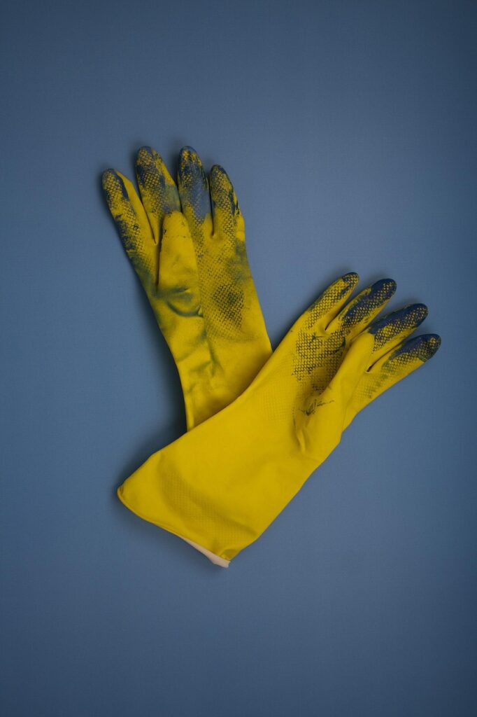 gloves, work, yellow, dirty, protection, hand, working, protective, protect, gardening, hands, workwear, glove, blue work, blue gardening